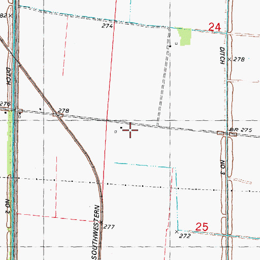 Topographic Map of Stubblefield School (historical), MO