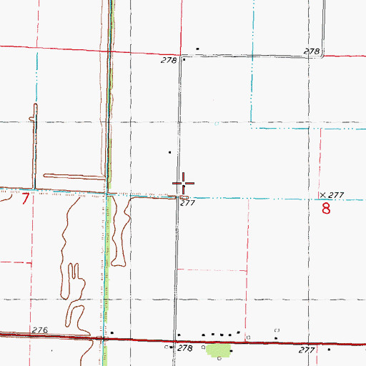 Topographic Map of Jones School, MO