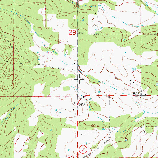 Topographic Map of Mount Pisgah School (historical), MO