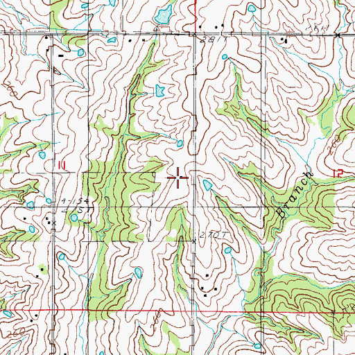 Topographic Map of Terry George School (historical), MO