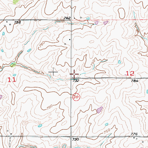 Topographic Map of Prairie Dell School (historical), MO