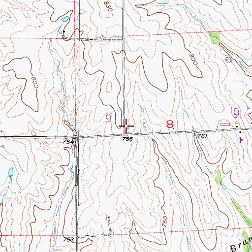 Topographic Map of Bingham School (historical), MO