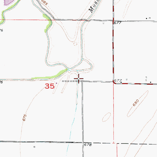 Topographic Map of Wetherholt School (historical), MO