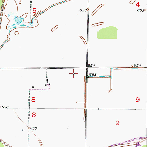 Topographic Map of Riverside School (historical), MO