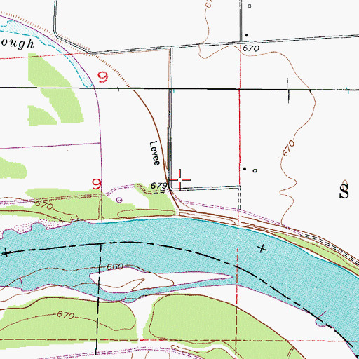 Topographic Map of Smith School (historical), MO