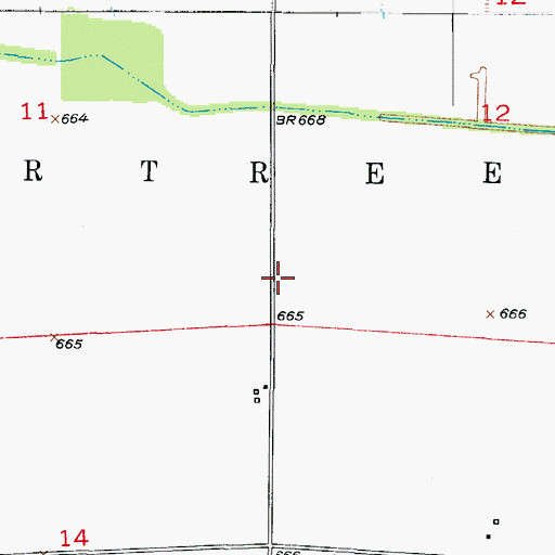 Topographic Map of Neal School (historical), MO