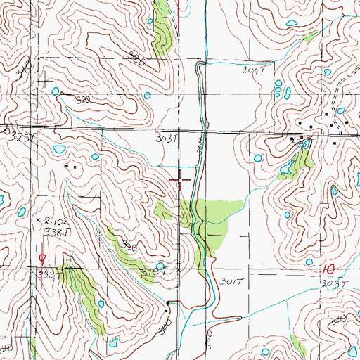 Topographic Map of Moore School (historical), MO