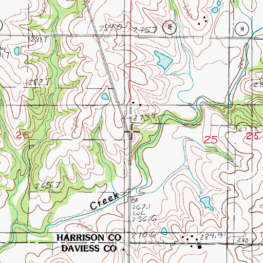 Topographic Map of Union School (historical), MO