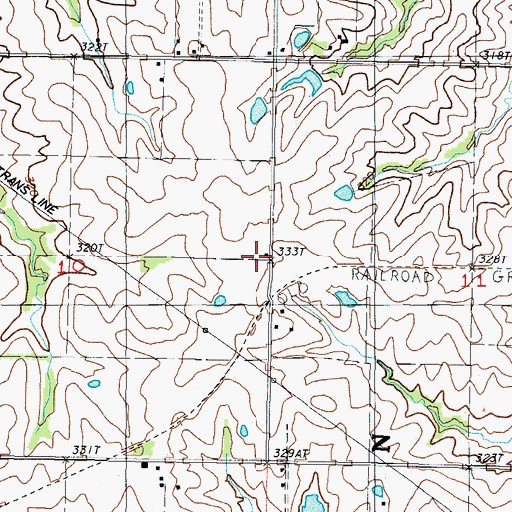 Topographic Map of Millen School (historical), MO