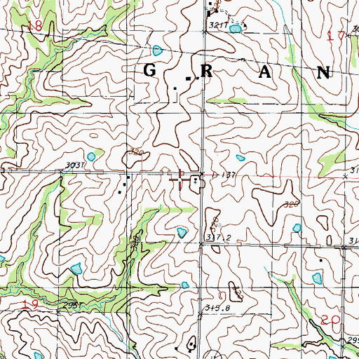 Topographic Map of Liberty School (historical), MO