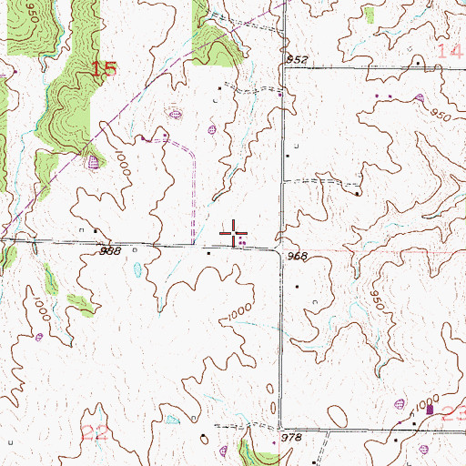 Topographic Map of Bisbee School (historical), MO