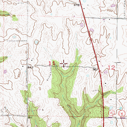 Topographic Map of Marion School (historical), MO