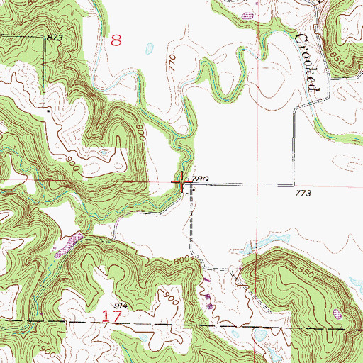 Topographic Map of Loyd School (historical), MO