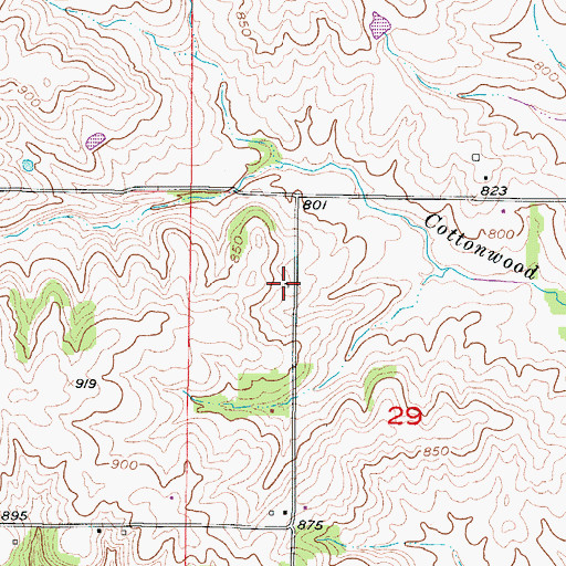 Topographic Map of Pleasant Hill School (historical), MO