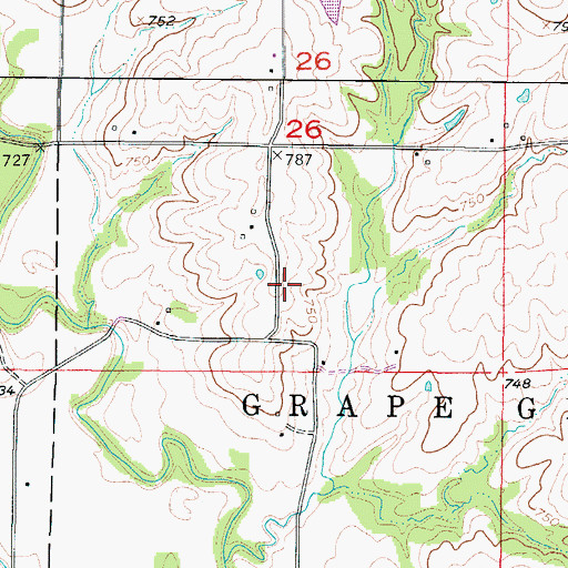 Topographic Map of Liberty School (historical), MO