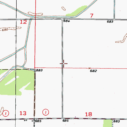 Topographic Map of Prairie Valley School (historical), MO