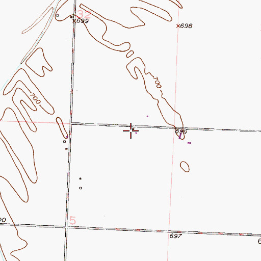 Topographic Map of Egypt Bottom School (historical), MO