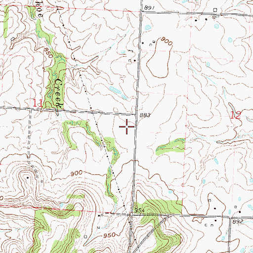 Topographic Map of Ferguson School (historical), MO