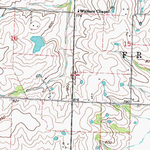 Topographic Map of Chihauhua School (historical), MO