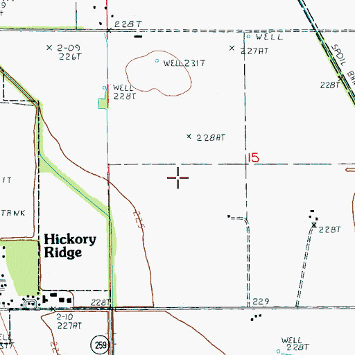 Topographic Map of Cooper Pond, AR