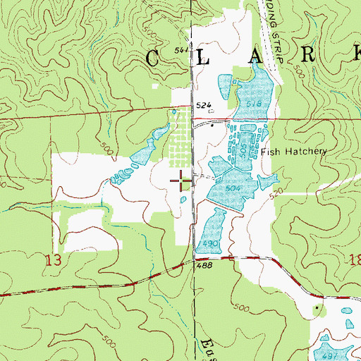Topographic Map of Smith Farm (historical), MO