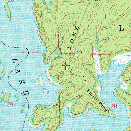 Topographic Map of Butler School (historical), MO