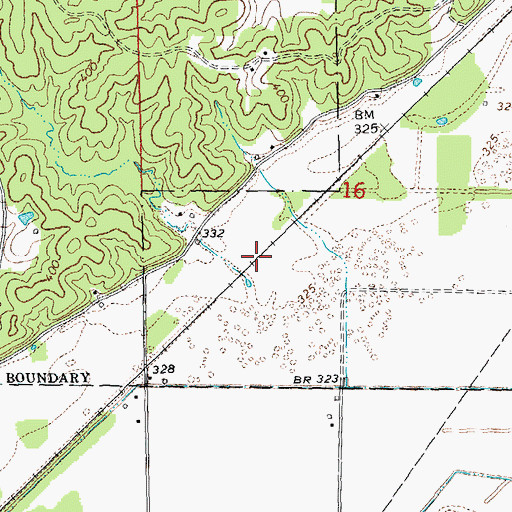 Topographic Map of Sawyer (historical), MO