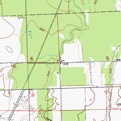 Topographic Map of Cypress School (historical), MO