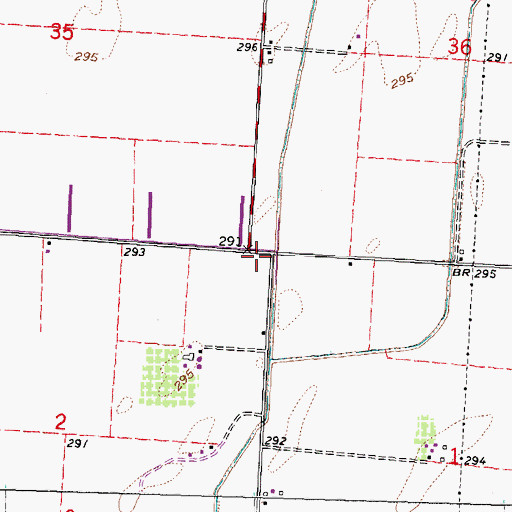 Topographic Map of Tatum School (historical), MO