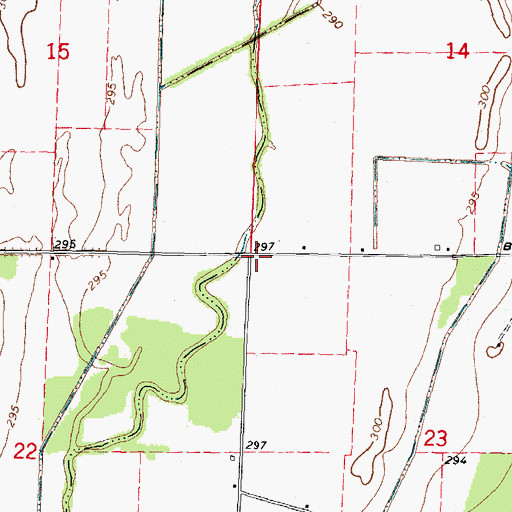 Topographic Map of Taylor School (historical), MO