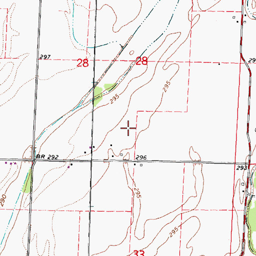 Topographic Map of Allstum School (historical), MO