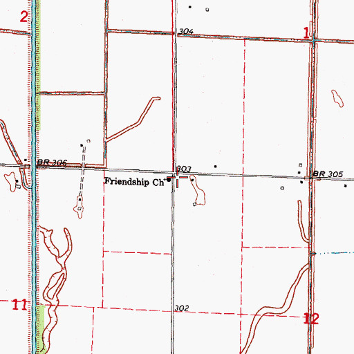Topographic Map of Lorimer School (historical), MO