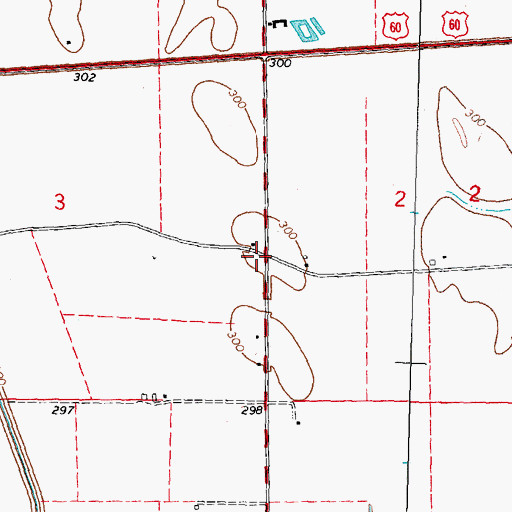 Topographic Map of Crossroad School (historical), MO