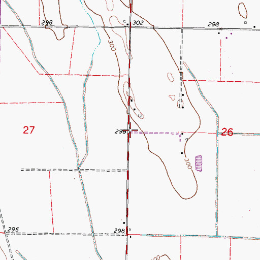 Topographic Map of Conay School (historical), MO