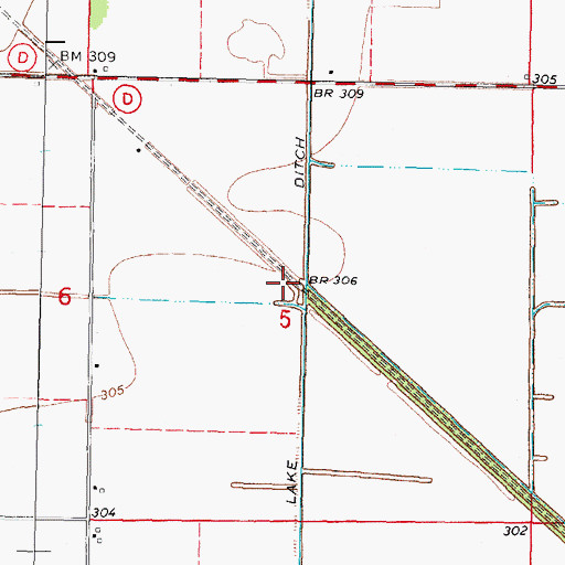 Topographic Map of Deventer Church (historical), MO