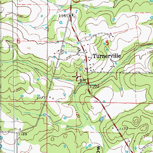 Topographic Map of Columbia School, MO