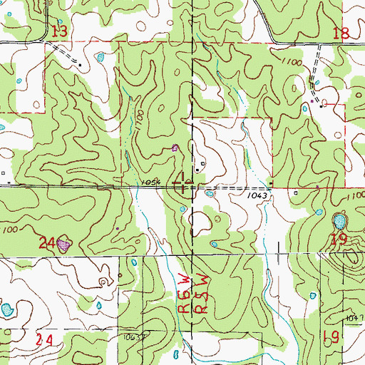 Topographic Map of Liberty School (historical), MO