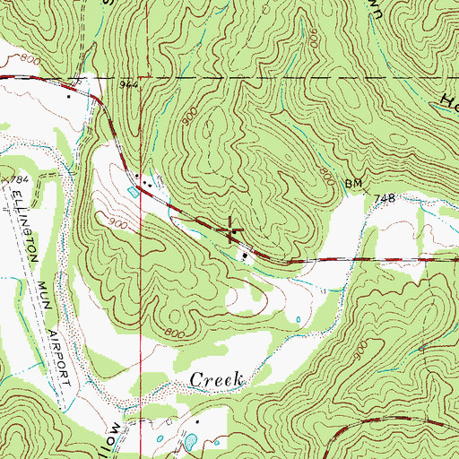 Topographic Map of Sloan School, MO
