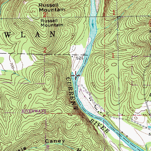 Topographic Map of Cardareva Ford (historical), MO