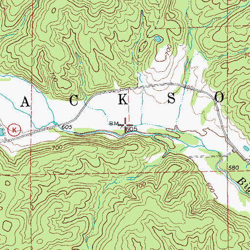 Topographic Map of Free Union Church (historical), MO