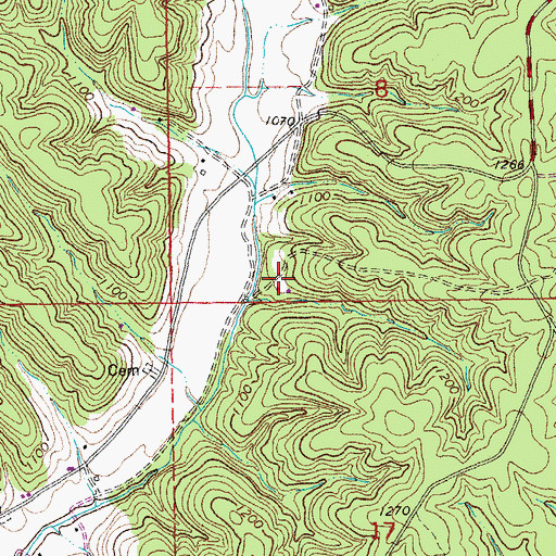 Topographic Map of Black Hill School (historical), MO