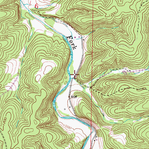 Topographic Map of Dotson School (historical), MO