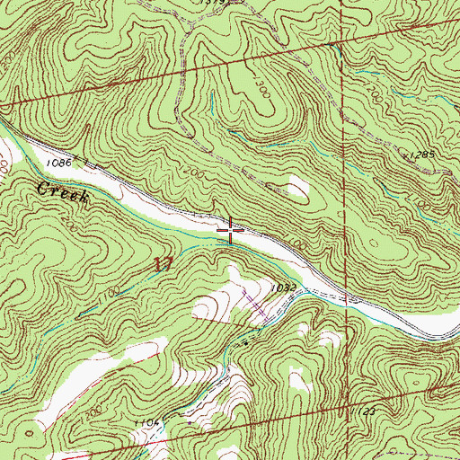 Topographic Map of Neals Creek School (historical), MO