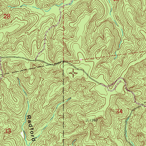 Topographic Map of Black Lookout Tower (historical), MO