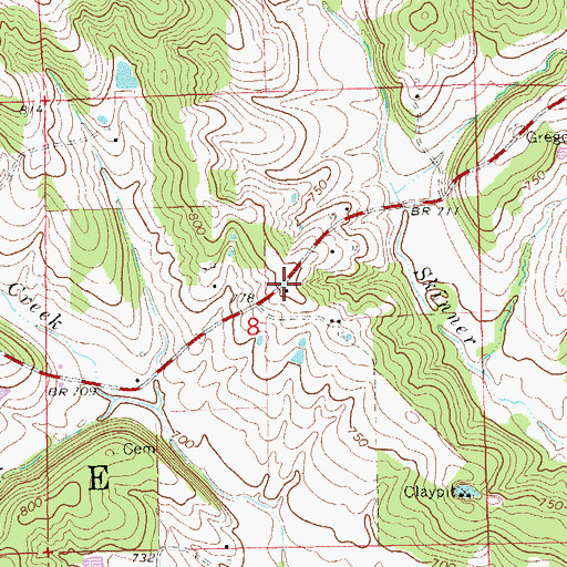 Topographic Map of Good Hope School, MO