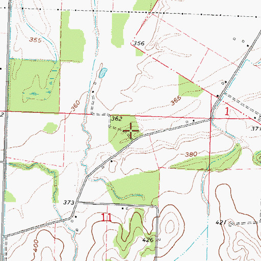 Topographic Map of Round Pond Church (historical), MO