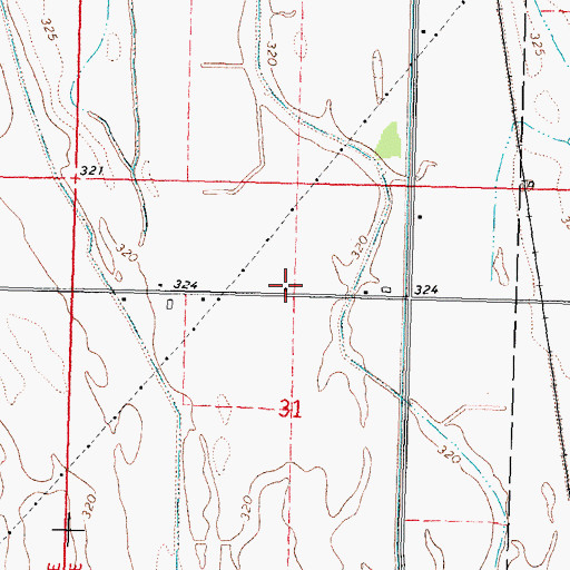 Topographic Map of Hunter School, MO