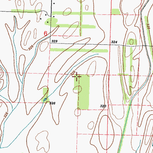 Topographic Map of Lemon School (historical), MO
