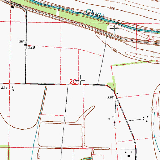 Topographic Map of Campbell School, MO