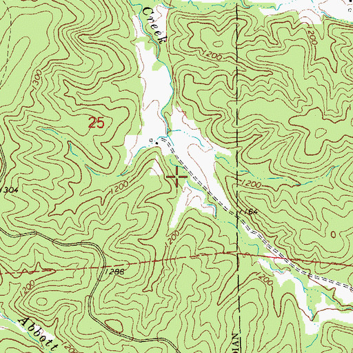 Topographic Map of Cub Creek School (historical), MO